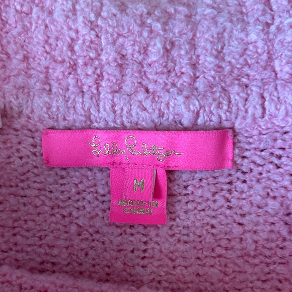 Cozy Pink Off-Shoulder Sweater - Picture 3 of 9